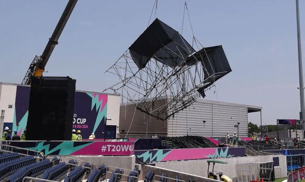 ঝড়ে লণ্ডভণ্ড বাংলাদেশ-শ্রীলঙ্কা ম্যাচের স্টেডিয়াম